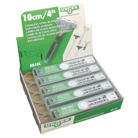 Lames de rechange pour GRATTOIR SOL/VITR 10 cm, étui de 10 pcs