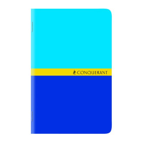 CARNET CONQUERANT 7 AGRAFE 90X140 96P 70G Q5/5 ASSORTI