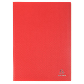 PORTE-VUES PP A4 100 VUES ROUGE