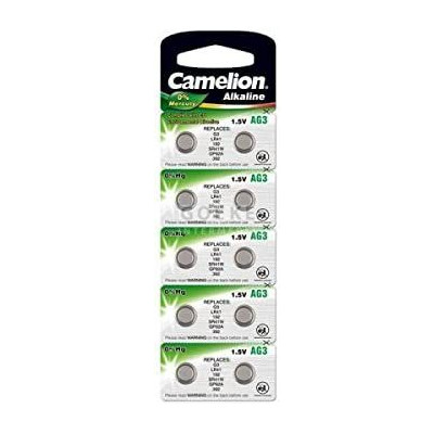 Pack de 10  Piles Boutons Camelion LR41/G3 1.5V-28mAh