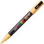 Uniball posca trait fin 0.9 - 1.3mm pointe conique pc3m abricot