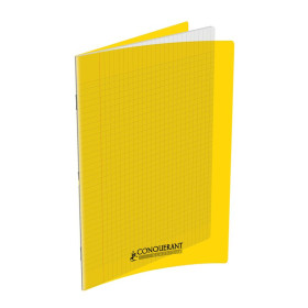 CAHIER CONQUERANT CLASSIQUE AGRAFE 240x320 48P 90G SEYESPOLYPRO JAUNE
