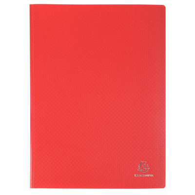 PORTE-VUES PP A4 80 VUES ROUGE