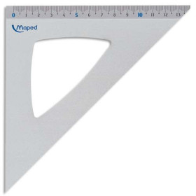 MAE EQUERRE 45 21CM ALU 120421
