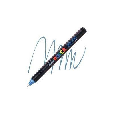 Uniball Posca pointe calibrée extra fin 0.7mm BLEU METAL PC1MRBM