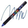 Uniball Posca pointe calibrée extra fin 0.7mm BLEU FONCE PC1MRBF