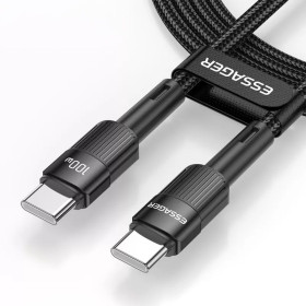ESSAGER Cordon USB-C vers USB-C 100W - 2,0m