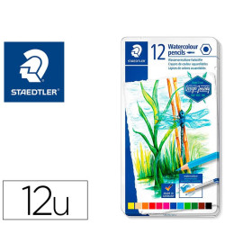 STAEDTLER 12 Crayons de couleur aquarellable Design Journey,