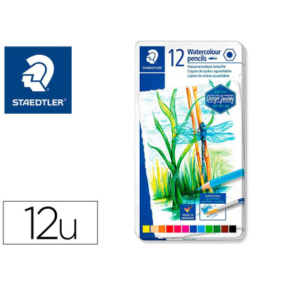 STAEDTLER 12 Crayons de couleur aquarellable Design Journey,
