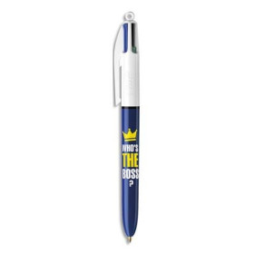 BIC STYLO BILLE 4 COUL MESSAGE BOSS 992563