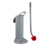 Manche, porte brosse, 2 brosses