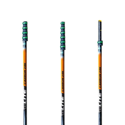 Perche télescopique principale nLITE Carbon 24K, 6 élements, 8,60m