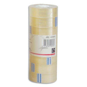 Tube 8 Rubans adhésif  transparent 19x33m Qconnect