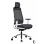 Fauteuil bureautique synchrone fax blanc