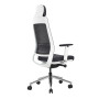 Fauteuil bureautique synchrone fax blanc