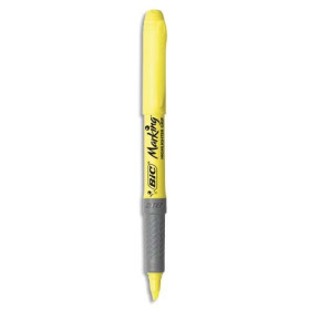 BIC SURLIGNEUR GRIP JAUNE 811935