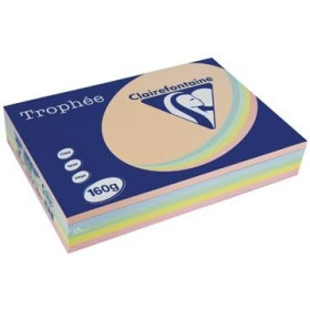 CLF R/250F TROPHEE 160G A4 assorties PASTEL 1712