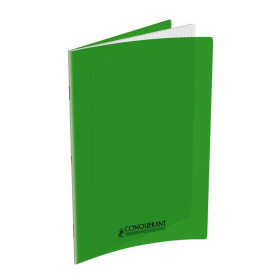 Cahier Conquerant 24x32cm 96p couv polypro seyes Vert