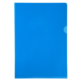 SACH 10 POCHETTES COINS PVC BLEU