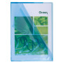 SACH 10 POCHETTES COINS PVC BLEU
