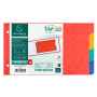 Intercalaires 12,5x20 carte lustrée 4Pos