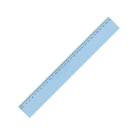 Wonday règle plate de 30cm en plastique incassable