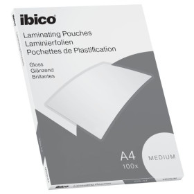Pack de 100 pochettes à plastifier a4 2 x 100 microns ibico