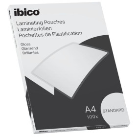 Pack de 100 pochettes à plastifier a4 2 x 125 microns ibico