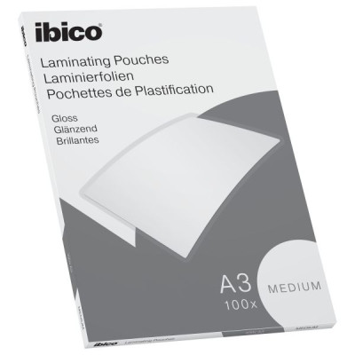 Pack de 100 pochettes à plastifier a3 2 x 100 microns ibico