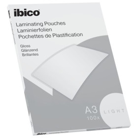 Pack de 100 pochettes à plastifier a3  2 x 80 microns ibico