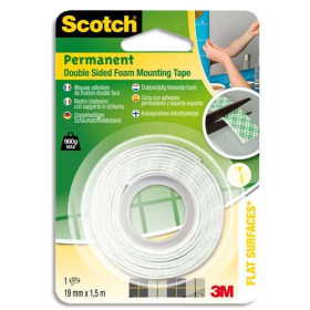Scotch ruban fixation 19mmx1,5m int w0523