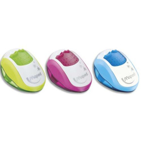 Maped Taille-crayons CLEAN 2 usages avec réserve - Coloris assortis