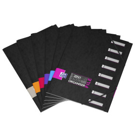 TRIEUR AGRAPHE OXFORD ETUDIANT ORGANISER FILE A4 8 POSITIONS ASSORTI