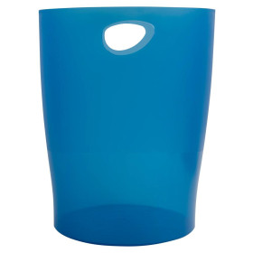ECOBIN Corb.à papier bleu océan transluc
