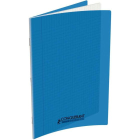 CAHIER CONQUERANT CLASSIQUE AGRAFE 240x320 48P 90G SEYES POLYPRO BLEU