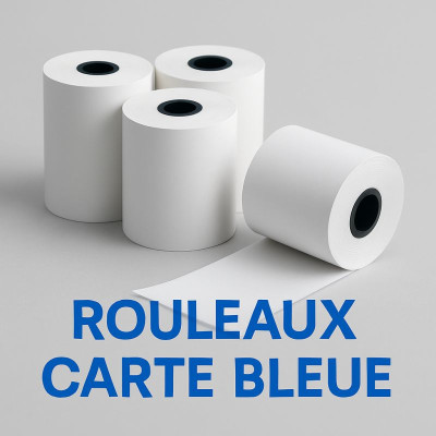 Carton 50 Bobines thermiques CB 57 x 40 x 18 - 55gr - Format standard pour TPE