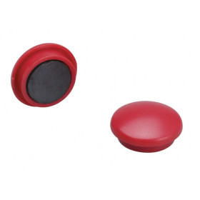 Blister 6 aimants 22mm rouges