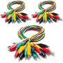 Lot de 5 Pinces de Test Crocodile Electrique