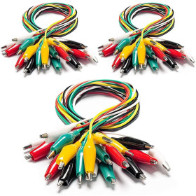 Lot de 5 Pinces de Test Crocodile Electrique