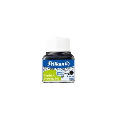 Encre de chine A, 10 ml dans un flacon, noir
