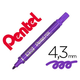 Pentel Marqueur permanent N50, pointe ogive, violet