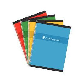 CAHIER CONQUERANT 7 INTEGRALE 240X320 100P 70G SEYES ASSORTI