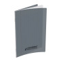 Cahier conquerant classique agrafe 170x220 96p 90g seyes polypro gris