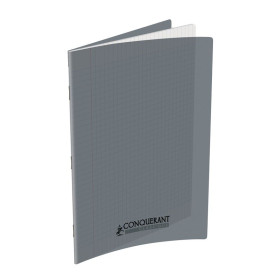 CAHIER CONQUERANT CLASSIQUE AGRAFE 210x297 96P 90G SEYES POLYPRO GRIS