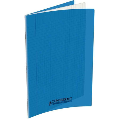 CAHIER CONQUERANT CLASSIQUE AGRAFE 240x320 48P 90G SEYES POLYPRO BLEU