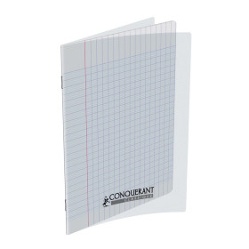 CAHIER CONQUERANT CLASSIQUE AGRAFE 170x220 96P 90G SEYES POLYPRO INCOLORE