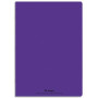 Cahier A4 21x29,7cm 96 pages 90g grands carreaux séyès. polypropylène violet