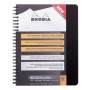 Meetingbook Rhodiactive 90 g, reliure intégrale A5+ 160 pages microperforé non p
