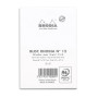 Bloc agrafé Rhodia WHITE N°12 8,5x12 cm 80 feuillets petits carreaux 5x5 80 g