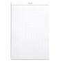 Bloc agrafé Rhodia WHITE N°19 21x31,8 cm 80 feuillets petits carreaux 5x5 80 g